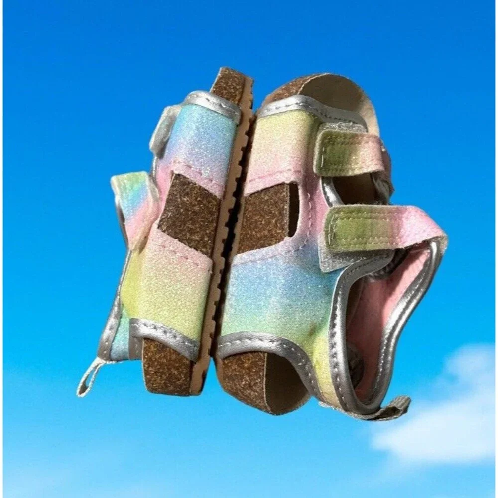 Carter’s Baby Open‎ Toe Sandals Rainbow Size 3